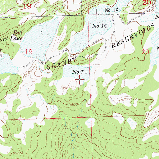 Topographic Map of Granby Number 7 Dam, CO