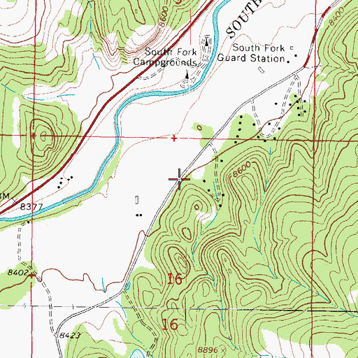 Topographic Map of Mill Creek Reservoir, CO