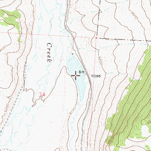 Topographic Map of Lower Dome Dam, CO