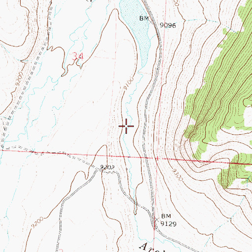 Topographic Map of Upper Dome Dam, CO