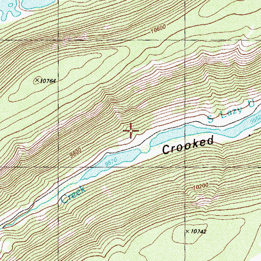 Topographic Map of South Lazy U Number 2 Dam, CO