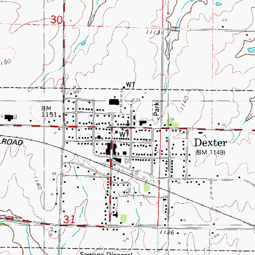 Topographic Map of Calvary Assembly of God Church, IA