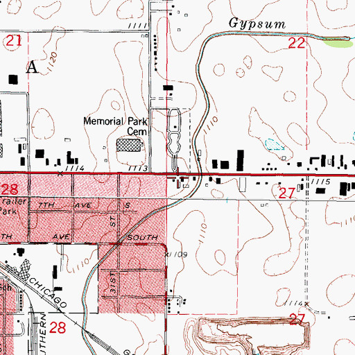 Topographic Map of New Covenant Christian Church, IA
