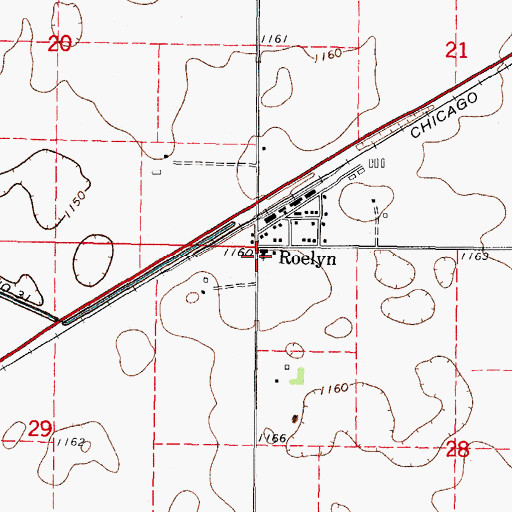 Topographic Map of Fulton Lutheran Church, IA