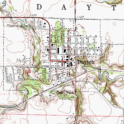 Topographic Map of SMCH Community Clinic, IA