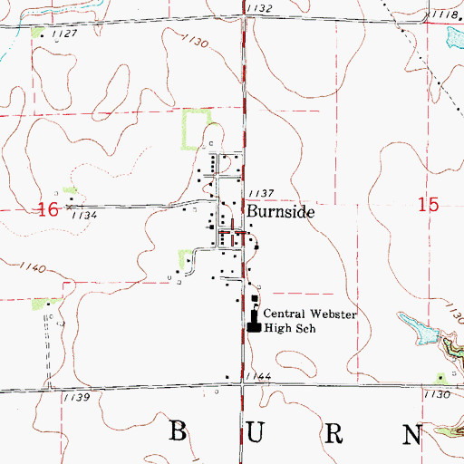 Topographic Map of Immanuel Lutheran Church, IA