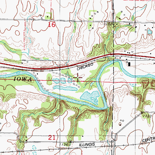 Topographic Map of Circle C Campground, IA