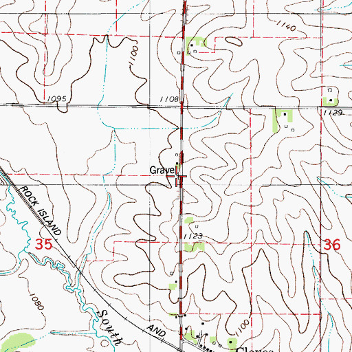 Topographic Map of Egbers Family Plot, IA
