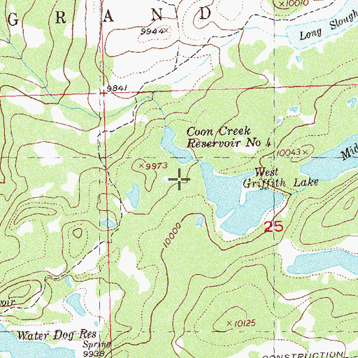 Topographic Map of Coon Creek Number 3 Dam, CO