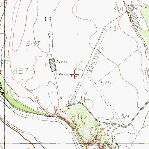 Topographic Map of Apache Springs, TX