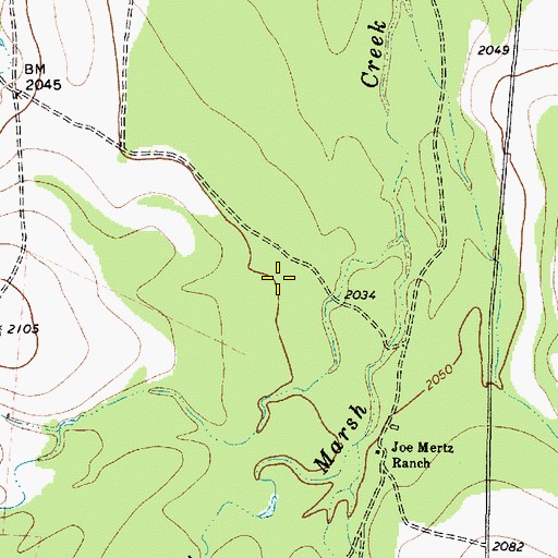 Topographic Map of Rust Spring, TX