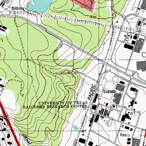 Topographic Map of Roger Spring, TX