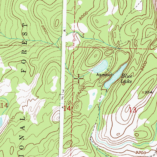 Topographic Map of Castle Number 3 Dam, CO