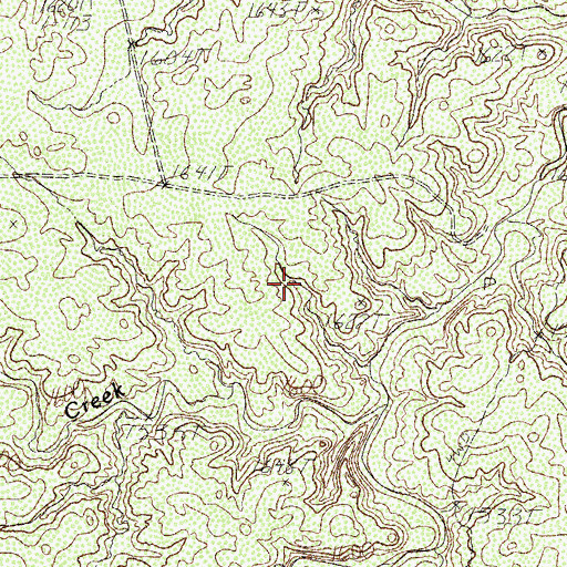 Topographic Map of Talking John Springs, TX