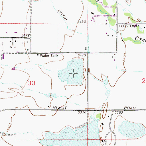 Topographic Map of Margaret Spurgeon Number 1 Dam, CO