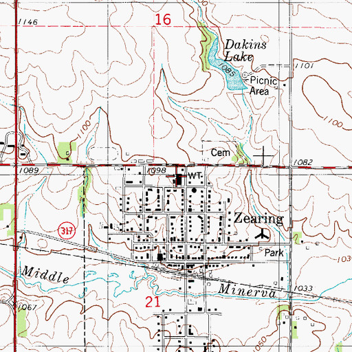 Topographic Map of Colo - Nesco Elementary Learning Center, IA
