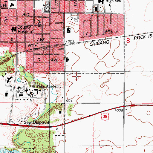 Topographic Map of Story County Sheriff's Office, IA