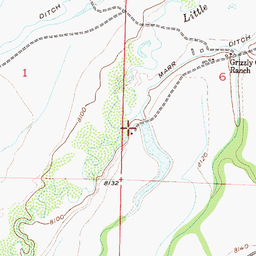Topographic Map of Petry Dam, CO