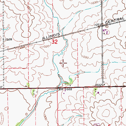 Topographic Map of Buffalo Creek Access Area, IA