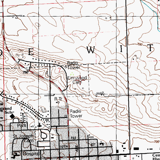 Topographic Map of John Letter Historical Marker, IA