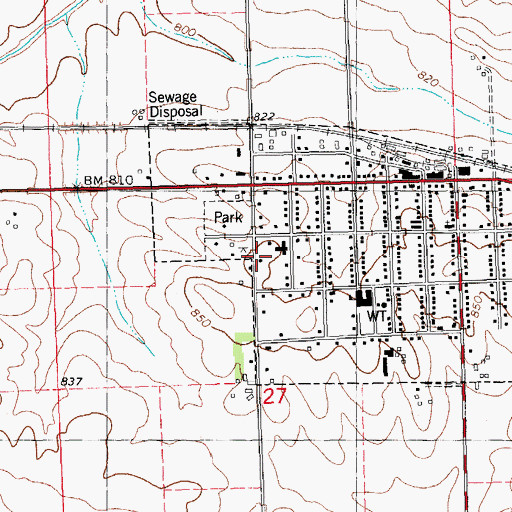 Topographic Map of Clarence Family Practice Center, IA
