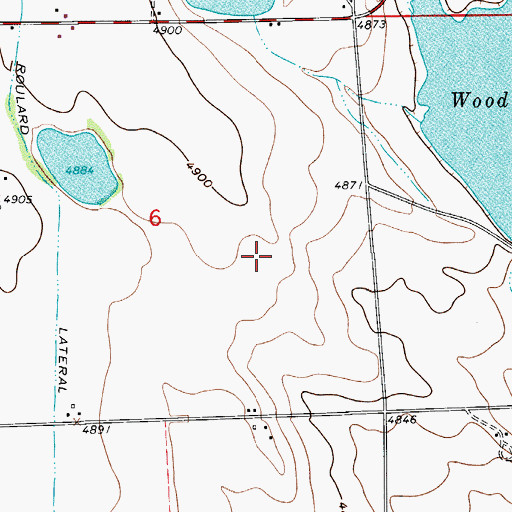 Topographic Map of Angel Lake Dam, CO