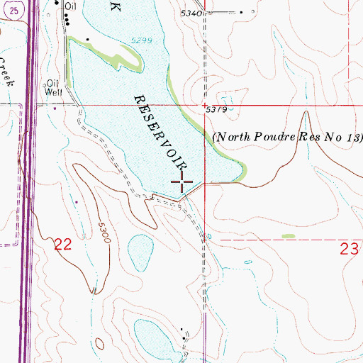 Topographic Map of Clarks Lake, CO