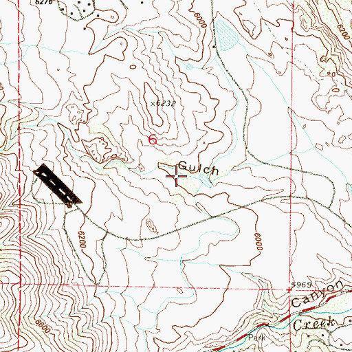 Topographic Map of Mann Dam, CO