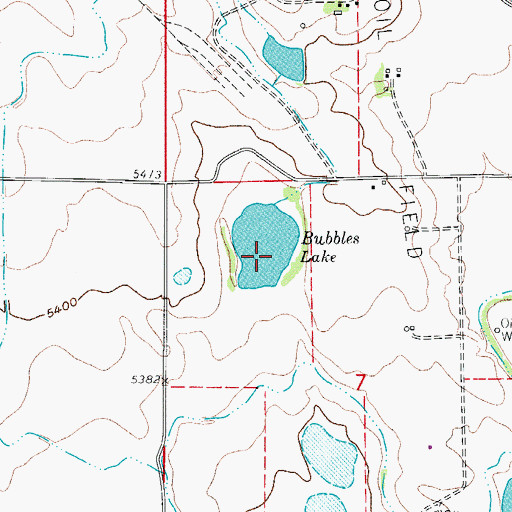 Topographic Map of Mountain Supply Number 7 Dam, CO