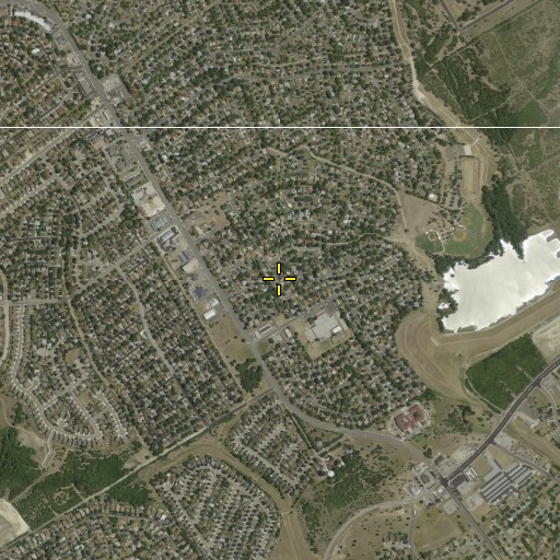 Aerial/Satellite Image of Crestview Elementary School, TX