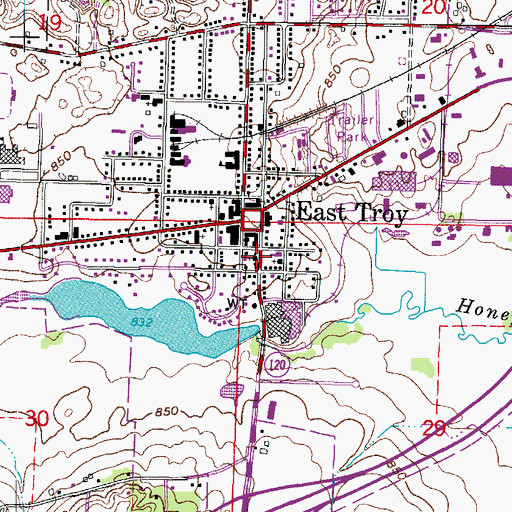Topographic Map of House of the Lord Christian Church, WI