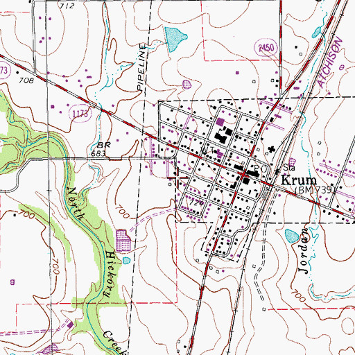 Topographic Map of Dyer Elementary School, TX