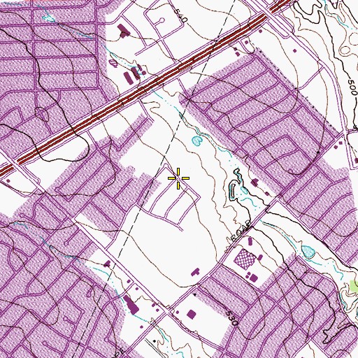 Topographic Map of McKenzie Elementary School, TX