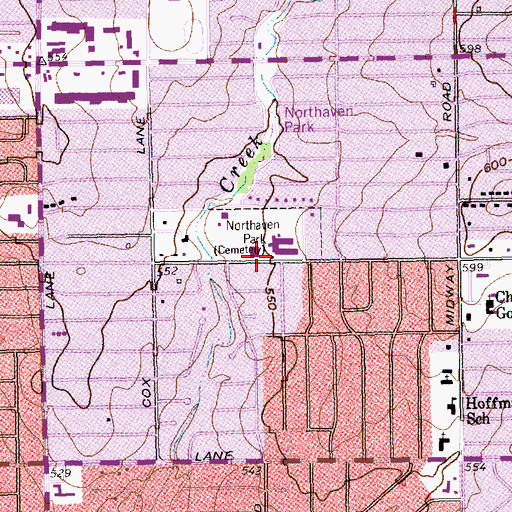 Topographic Map of Harry C Withers Elementary School, TX