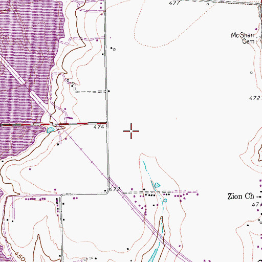 Topographic Map of Herfurth Elementary School, TX