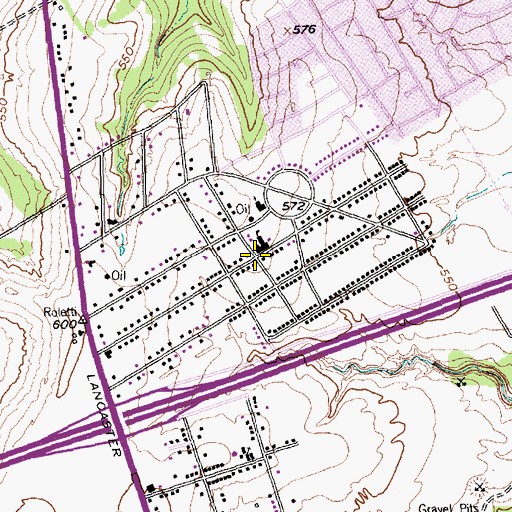 Topographic Map of Alta Mesa Elementary School, TX