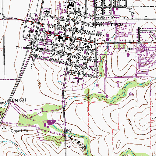 Topographic Map of Z T Acker Special Programs Center, TX