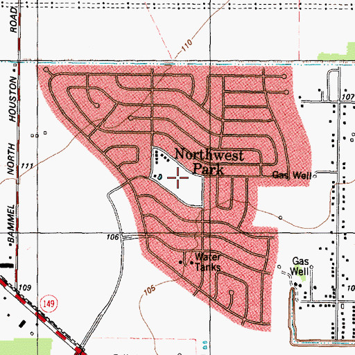 Topographic Map of Carmichael Elementary School, TX