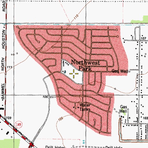 Topographic Map of Carmichael Elementary School, TX
