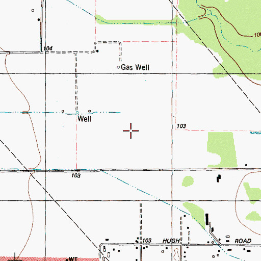 Topographic Map of Benjamin F Clark Elementary School, TX