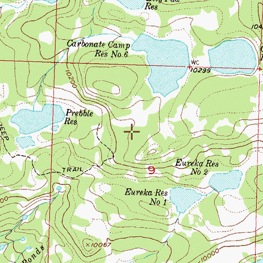 Topographic Map of Hay Park Number 2 East Dam, CO