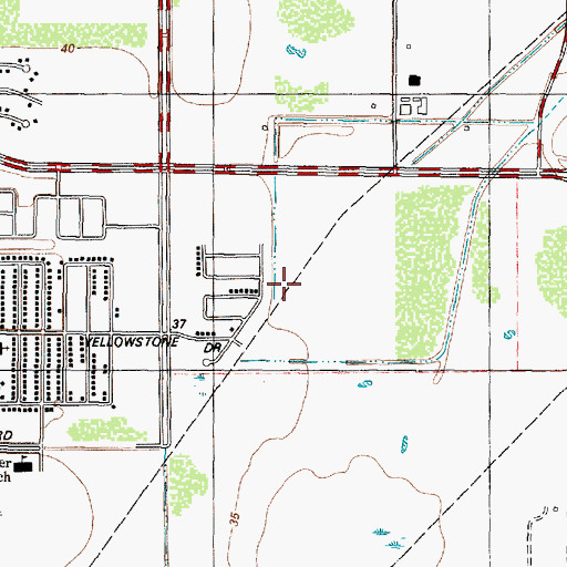 Topographic Map of Harvey Turner Elementary School, TX