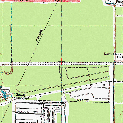 Topographic Map of Purple Sage Elementary School, TX