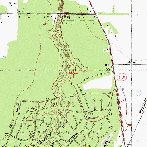 Topographic Map of Newport Elementary School, TX