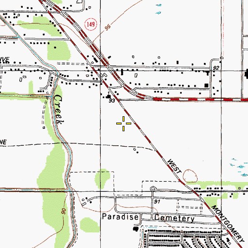 Topographic Map of Nitsch Elementary School, TX