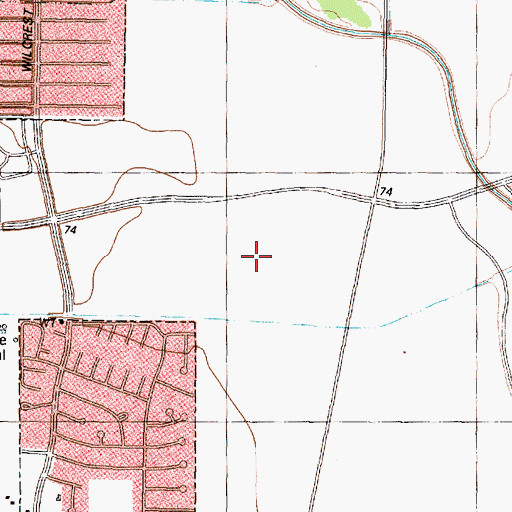 Topographic Map of Mildred V Landis Elementary School, TX