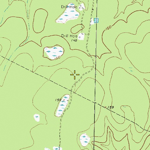 Topographic Map of David Elementary School, TX