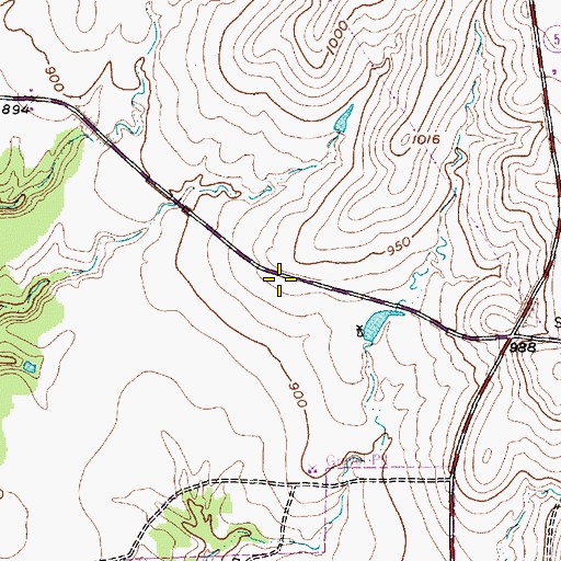 Topographic Map of Aledo Elementary School, TX