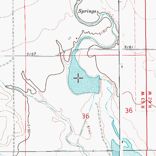 Topographic Map of Adams and Bunker Reservoir Number 1, CO