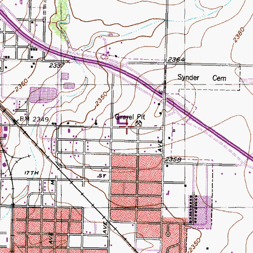 Topographic Map of Northeast Elementary School, TX